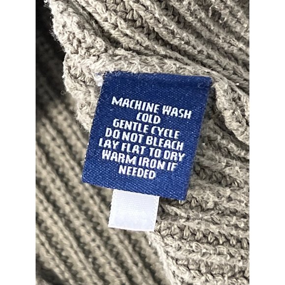 Chaps Cardigan Sweater Women XL Ribbed Knit Utility Olive Fall Loungewear Preppy - Picture 8 of 9